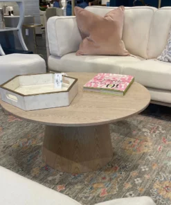 Worlds Away Washington Coffee Table Cerused Oak