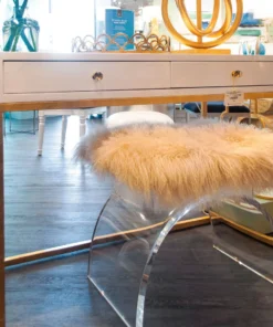 Worlds Away William Desk White