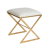 Worlds Away X Side Table Gold And White New Arrivals