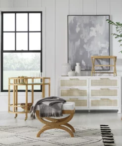 Worlds Away Xanadu Stool