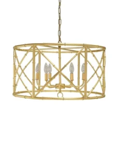 Worlds Away New Arrivals Zia Chandelier Gold Leaf