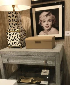 Worlds Away Renata Table Lamp Black Leopard New Arrivals